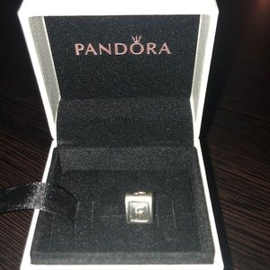 pandora F charm